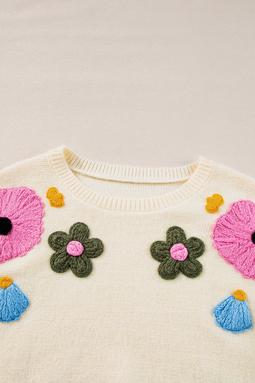 Tiana Pattern Ribbed Edge Sweater - Hello Beautiful Boutique20% OFFThreaded Pear