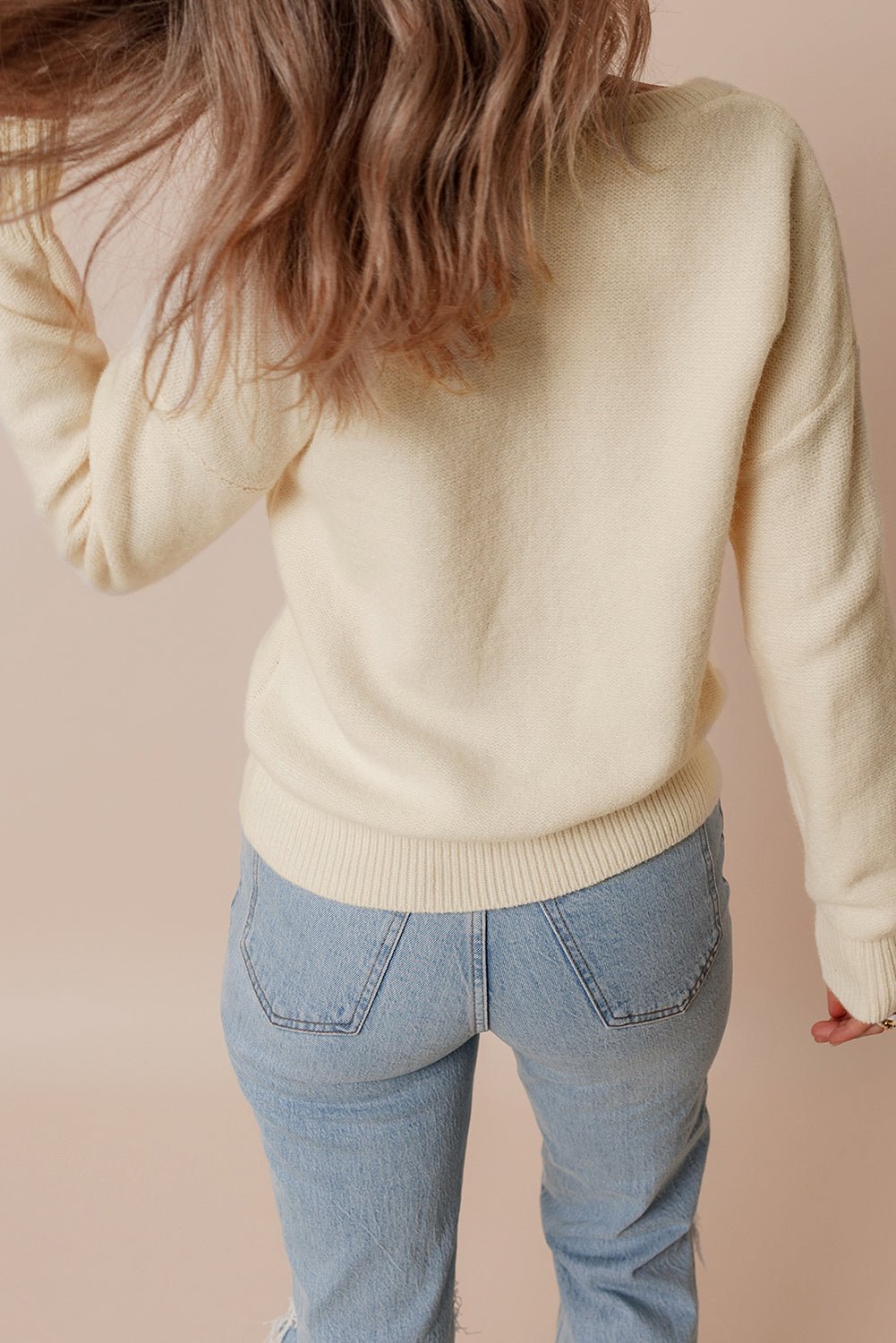 Tiana Pattern Ribbed Edge Sweater - Hello Beautiful Boutique20% OFFThreaded Pear