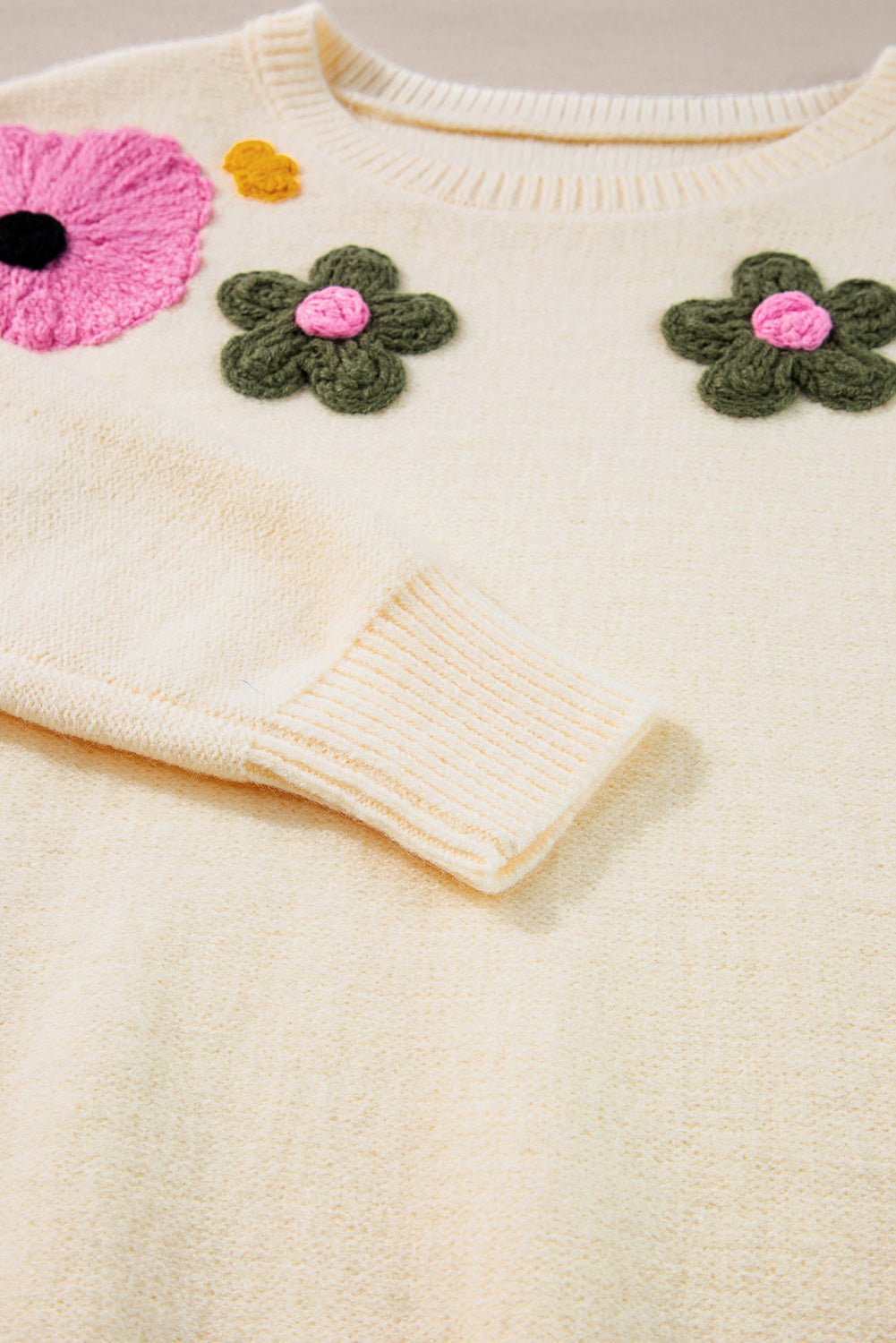 Tiana Pattern Ribbed Edge Sweater - Hello Beautiful Boutique20% OFFThreaded Pear