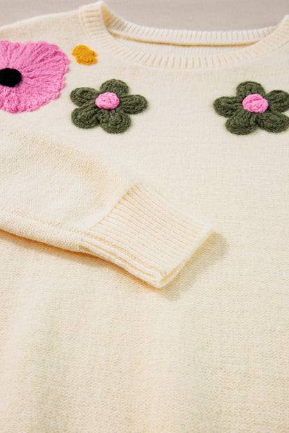 Tiana Pattern Ribbed Edge Sweater - Hello Beautiful Boutique20% OFFThreaded Pear