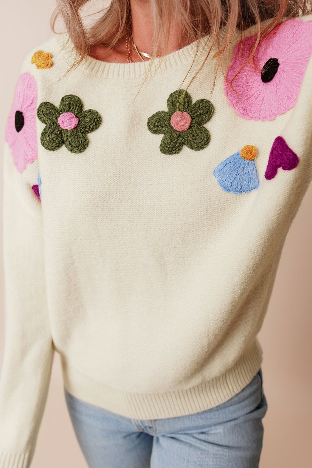 Tiana Pattern Ribbed Edge Sweater - Hello Beautiful Boutique20% OFFThreaded Pear