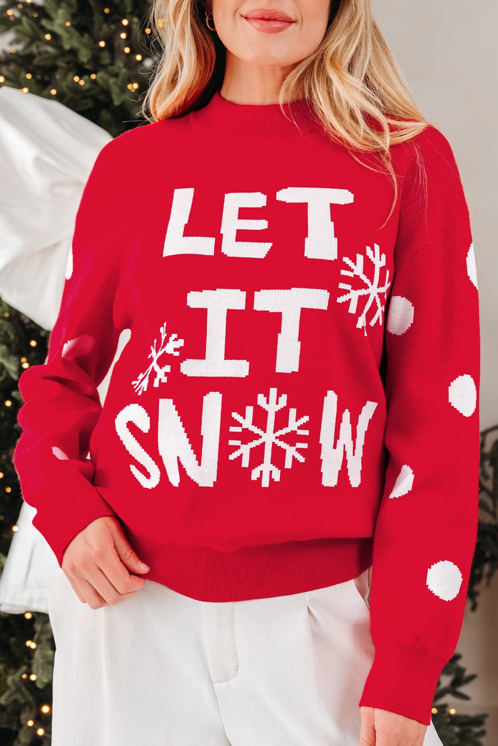 Tiffany Christmas Holiday Loose Sweater - Hello Beautiful BoutiqueSweatersThreaded Pear