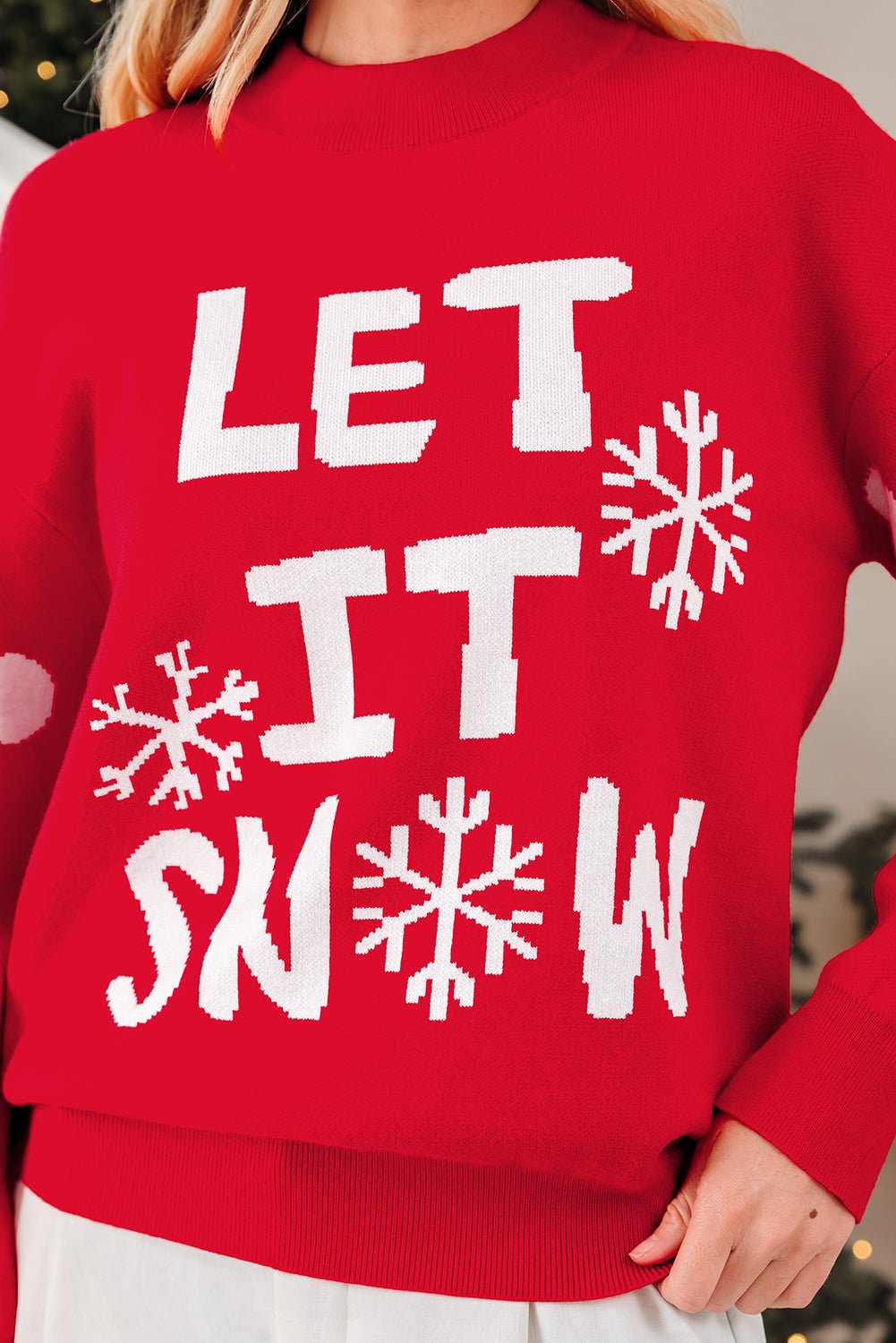 Tiffany Christmas Holiday Loose Sweater - Hello Beautiful BoutiqueSweatersThreaded Pear