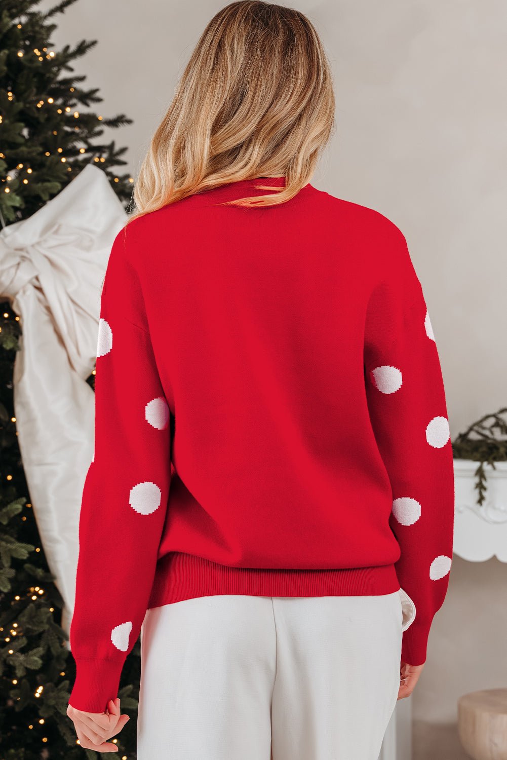 Tiffany Christmas Holiday Loose Sweater - Hello Beautiful BoutiqueSweatersThreaded Pear