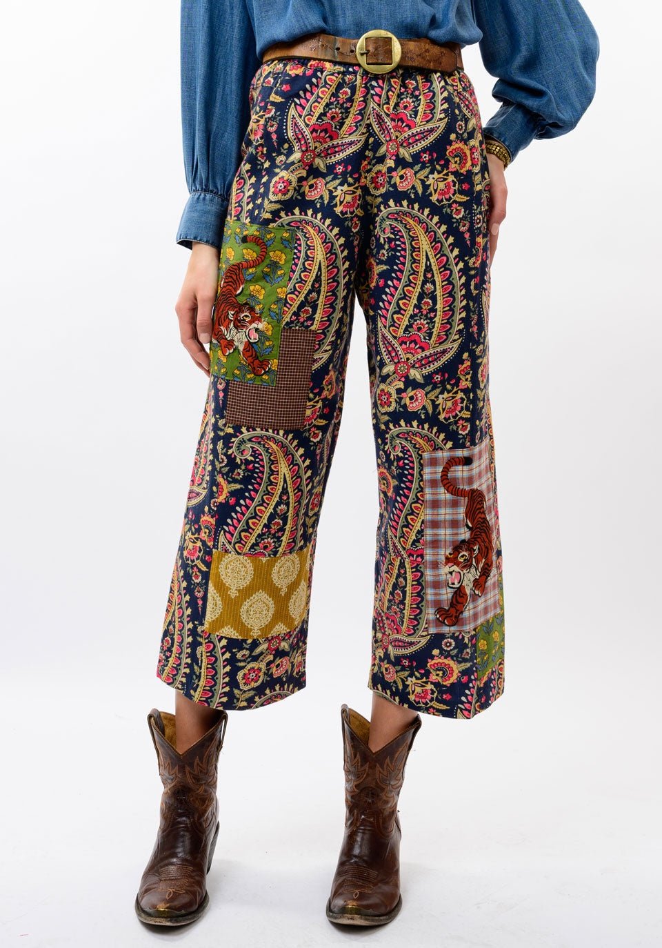 Tiger Patch Barrel Pant 2 - Hello Beautiful BoutiquePantsIvy Jane