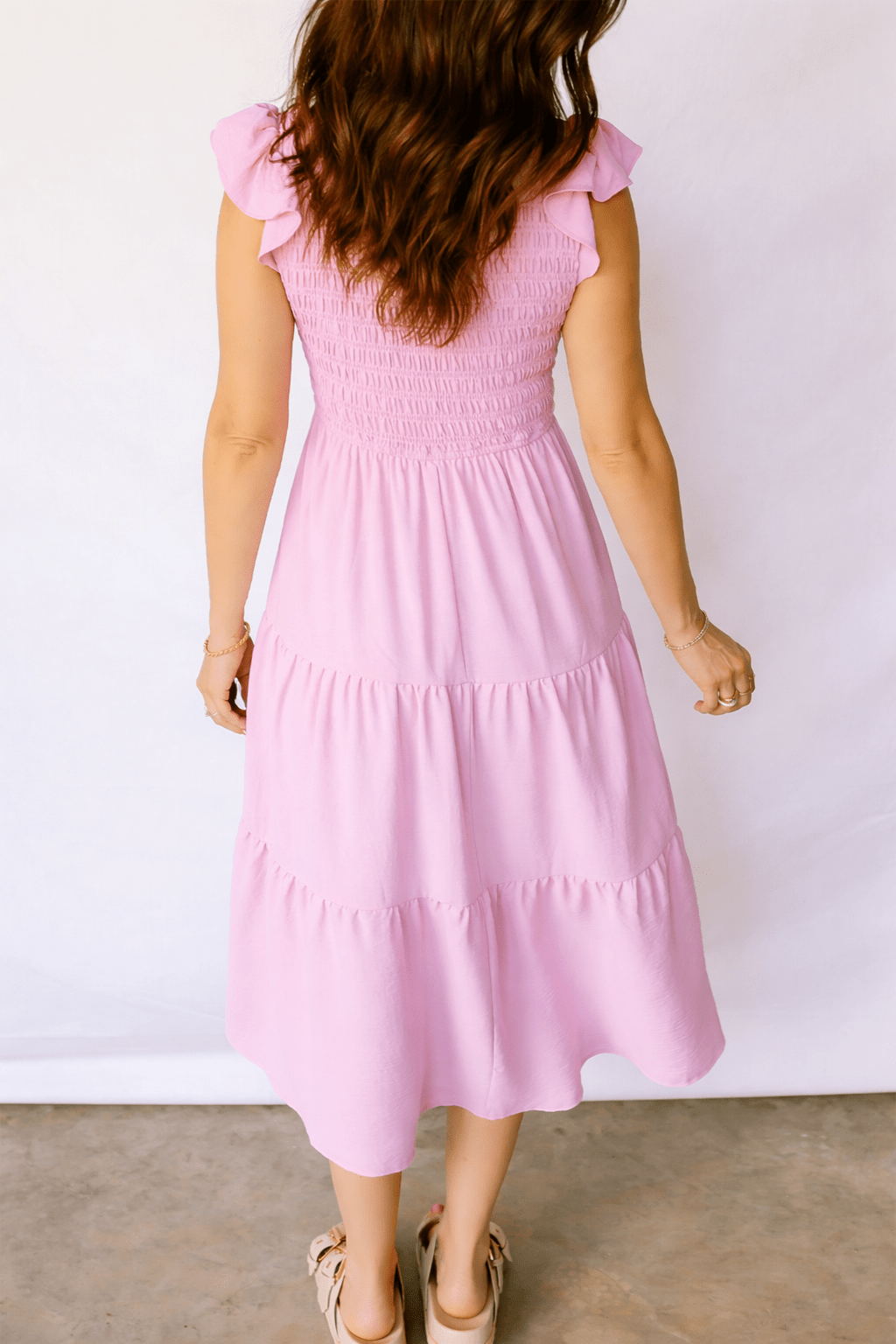 Treasure Flare Tiered Midi Dress - Hello Beautiful BoutiqueMidi DressesThreaded Pear