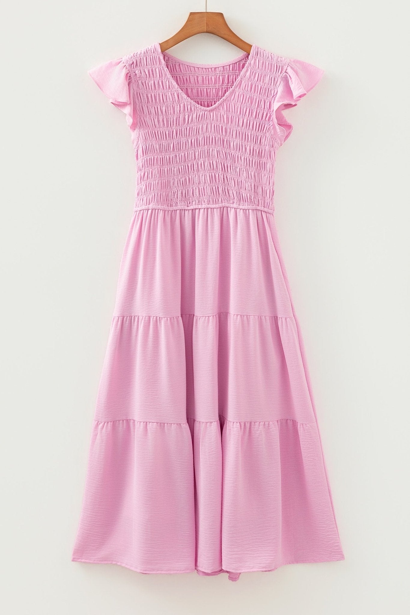 Treasure Flare Tiered Midi Dress - Hello Beautiful BoutiqueMidi DressesThreaded Pear