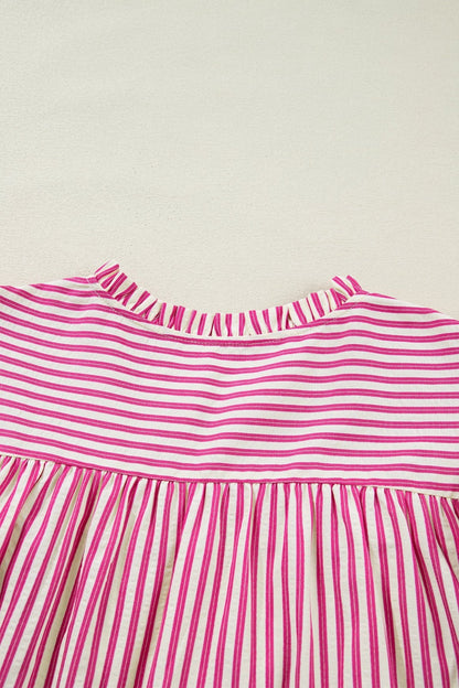Treasure Ruffled Short Sleeve Blouse - Hello Beautiful BoutiqueBlouses & ShirtsThreaded Pear