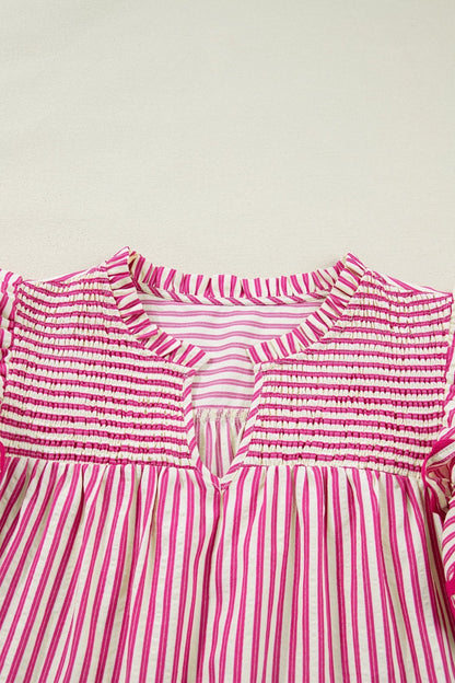 Treasure Ruffled Short Sleeve Blouse - Hello Beautiful BoutiqueBlouses & ShirtsThreaded Pear