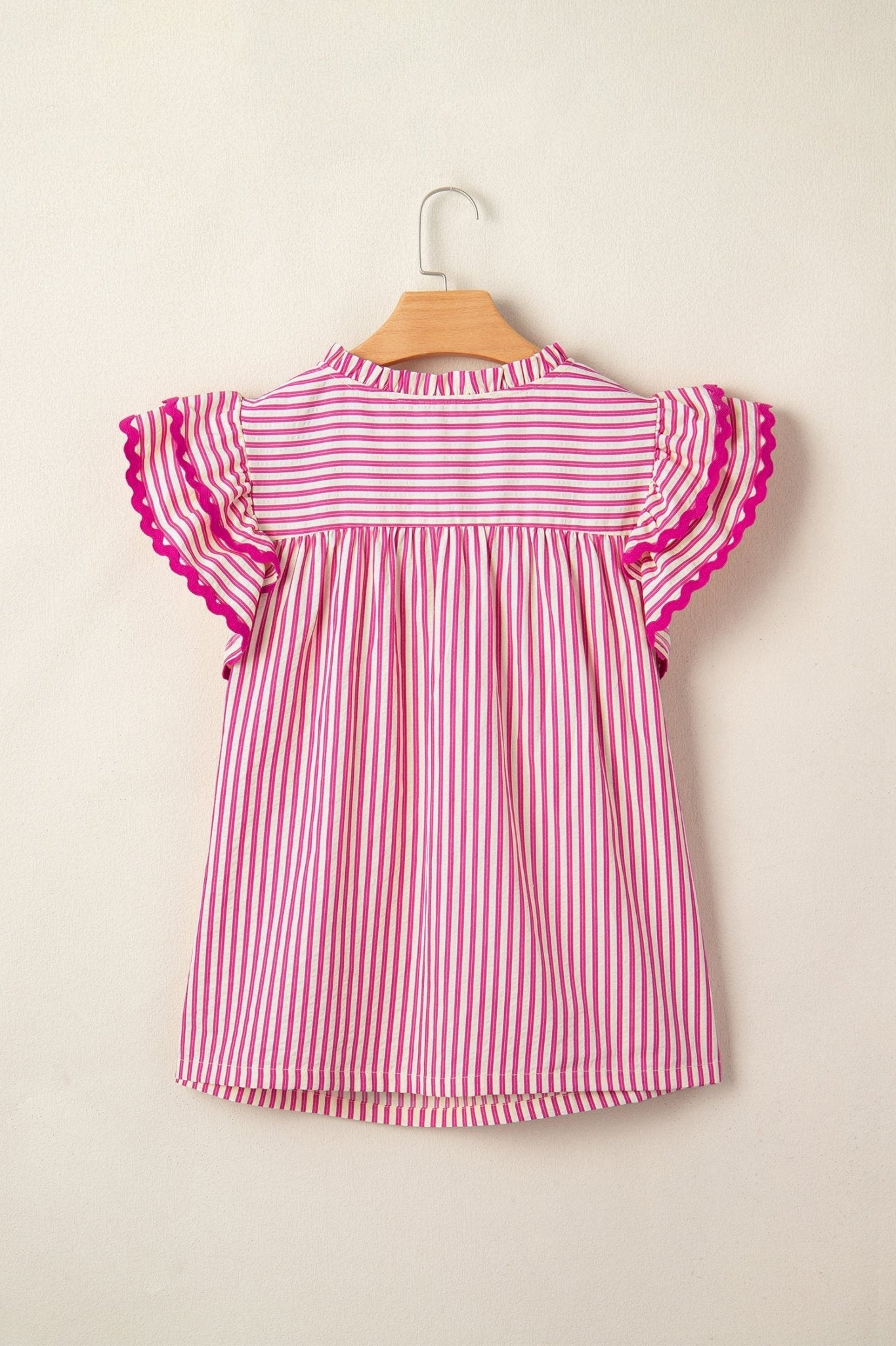 Treasure Ruffled Short Sleeve Blouse - Hello Beautiful BoutiqueBlouses & ShirtsThreaded Pear