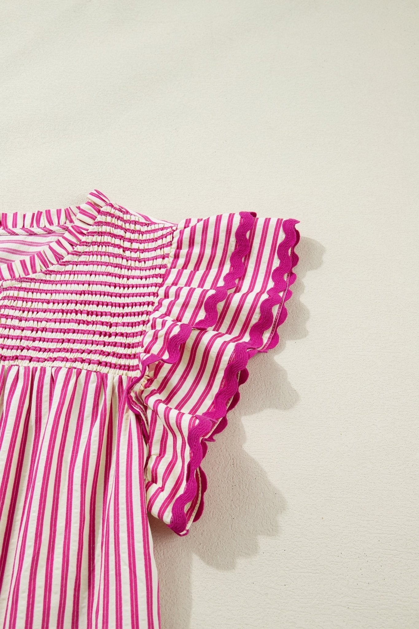 Treasure Ruffled Short Sleeve Blouse - Hello Beautiful BoutiqueBlouses & ShirtsThreaded Pear