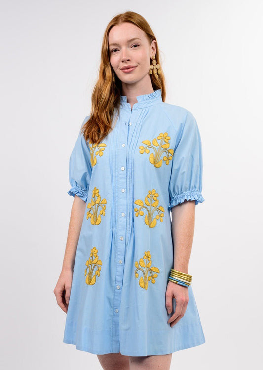 Uncle Frank Blocked Embroidery Dress 74628 - Hello Beautiful BoutiqueDressUncle Frank