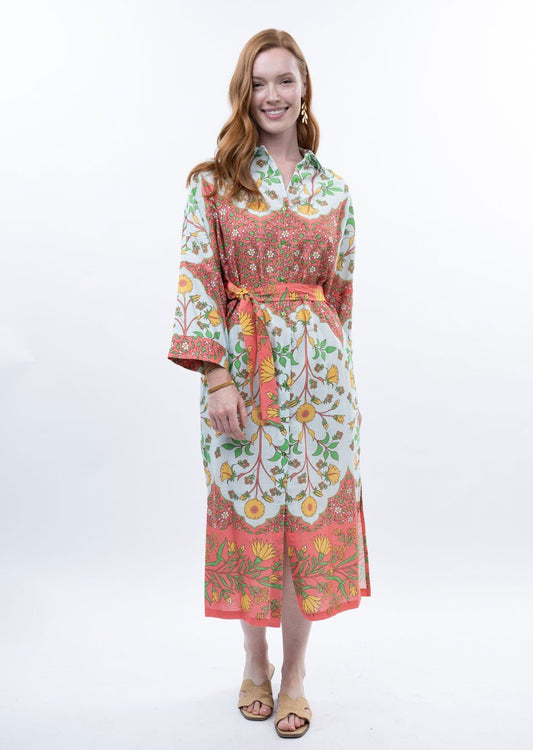 Uncle Frank Bordered Shirt Dress 74651 - Hello Beautiful BoutiqueDressUncle Frank