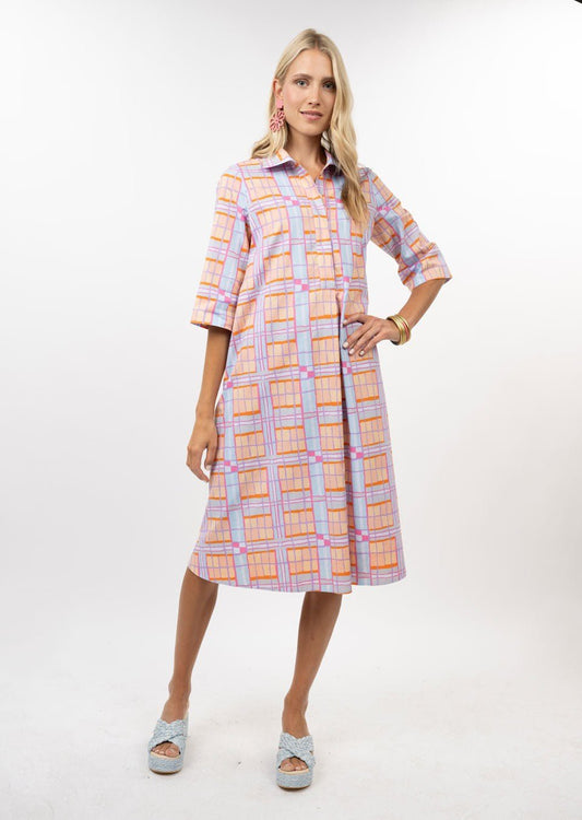 Uncle Frank Plaid Midi Swing Dress 74657 - Hello Beautiful BoutiqueDressUncle Frank
