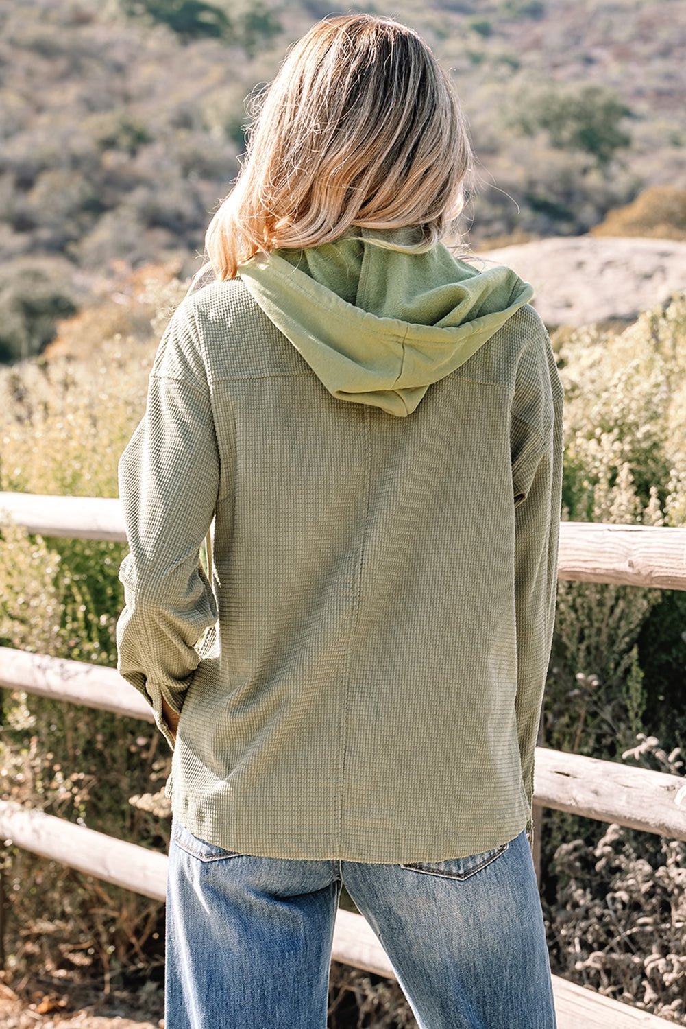 Undine Knit Textured Hooded Jacket - Hello Beautiful BoutiqueJacketsThreaded Pear
