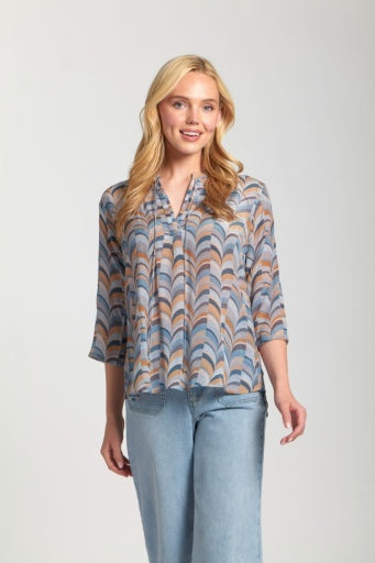 V Neck Tassel Top B-51P/C-076D/NC