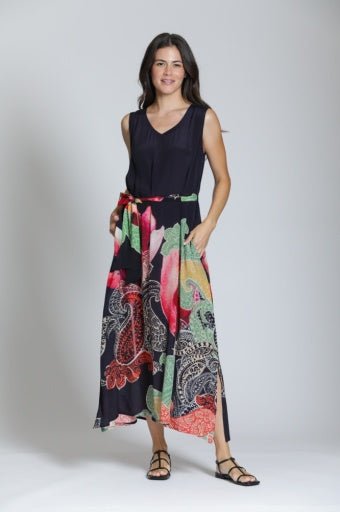 V - Neck Tank Long Dress BL - 14P/C - 645D/NC - Hello Beautiful BoutiqueDressAPNY