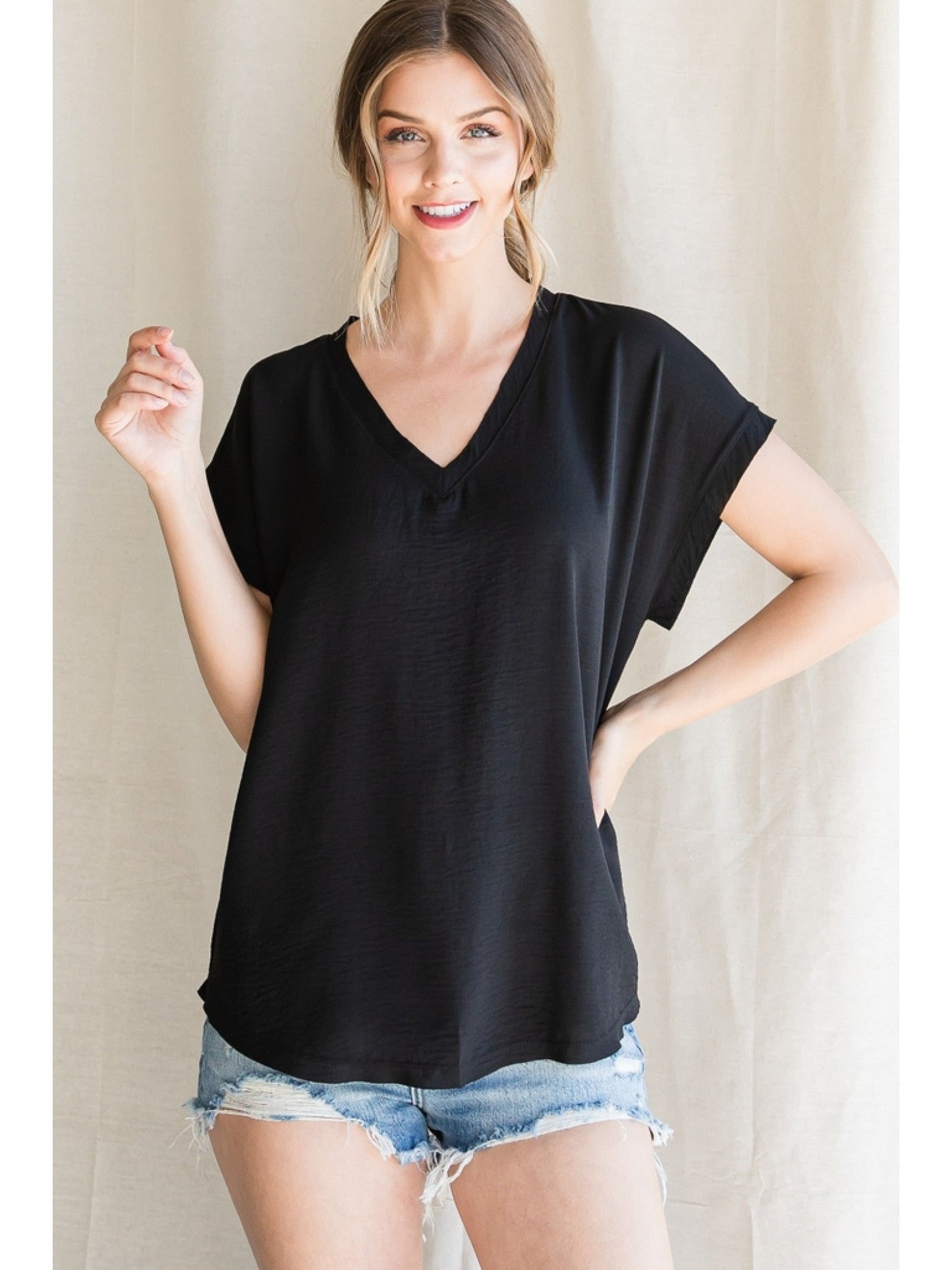 V Neck Uniform Shirt 10482 - Hello Beautiful BoutiqueTopJodifl