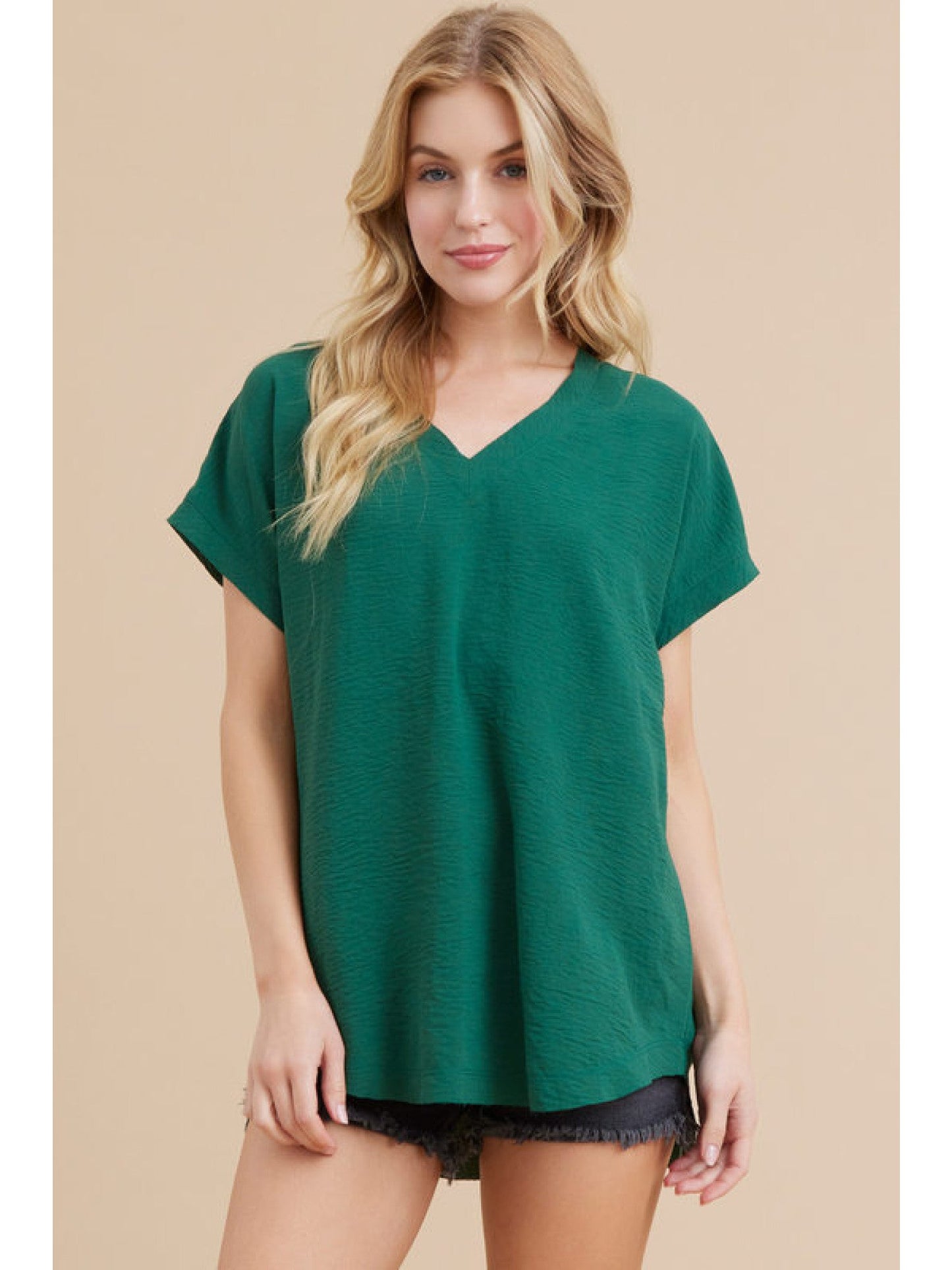 V Neck Uniform Shirt 10482 - Hello Beautiful BoutiqueTopJodifl