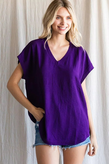 V Neck Uniform Shirt A10482 - Hello Beautiful BoutiqueTopJodifl