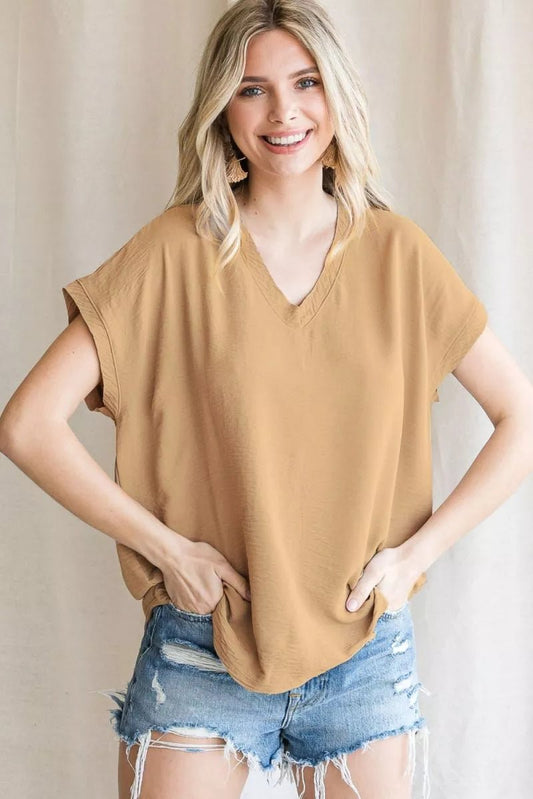 V Neck Uniform Shirt A10482 - Hello Beautiful BoutiqueTopJodifl