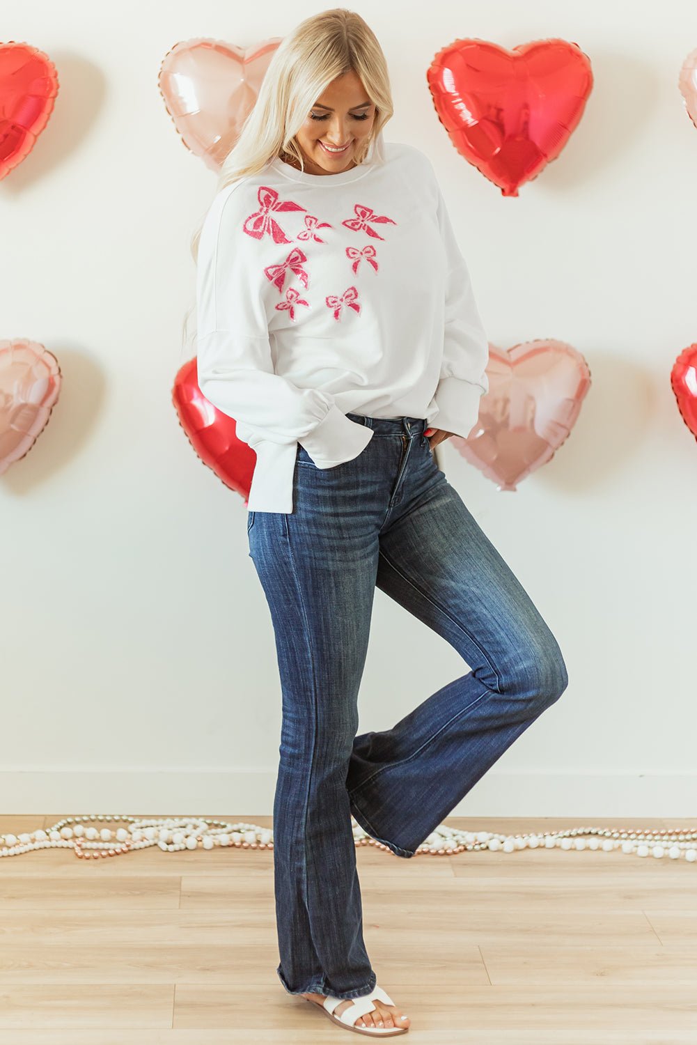 Vada High Low Oversize Sweatshirt - Hello Beautiful Boutique20% OFFThreaded Pear