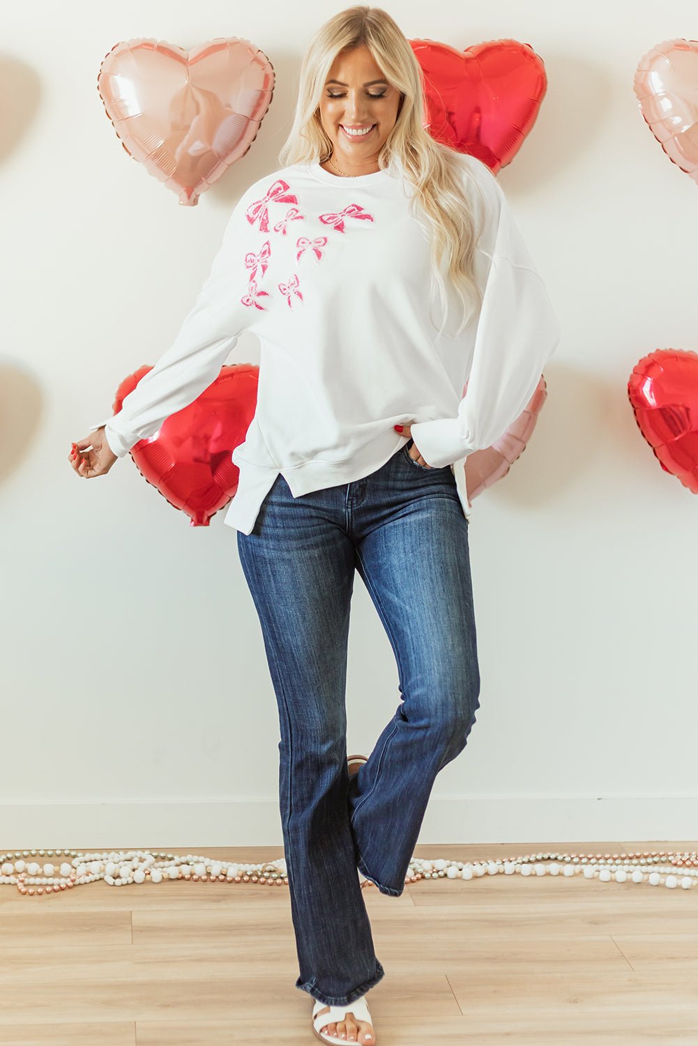 Vada High Low Oversize Sweatshirt - Hello Beautiful Boutique20% OFFThreaded Pear