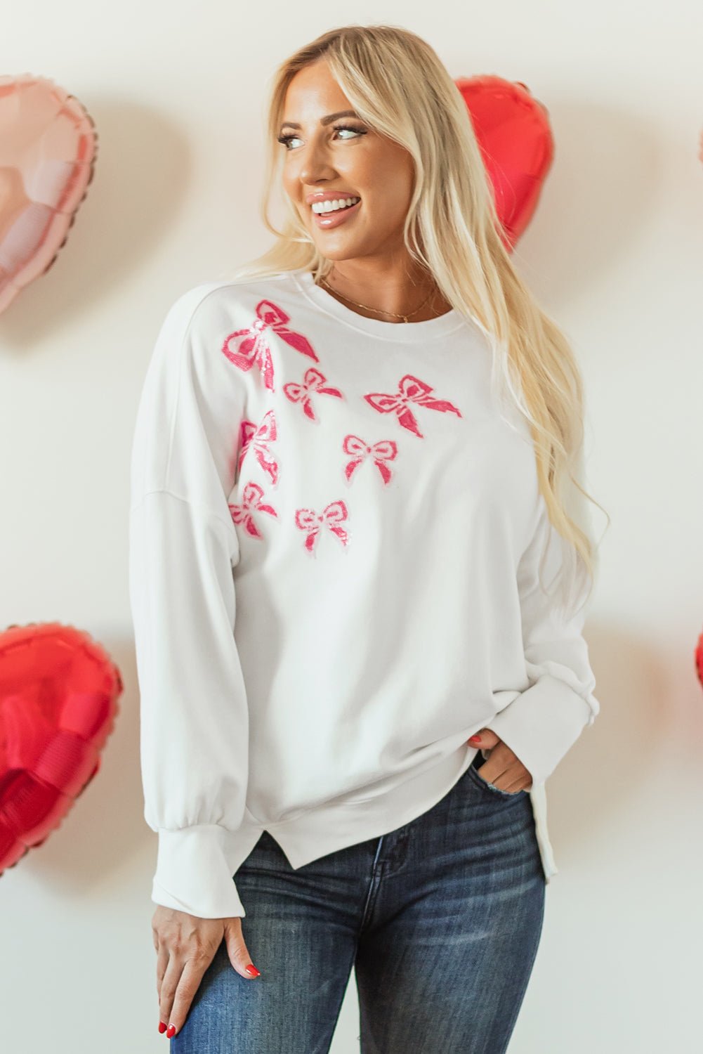 Vada High Low Oversize Sweatshirt - Hello Beautiful Boutique20% OFFThreaded Pear