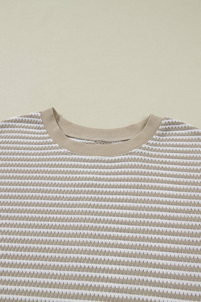 Vanessa Knit Ribbed Trim Long Sleeve PLUS Top - Hello Beautiful Boutique15% OFFThreaded Pear