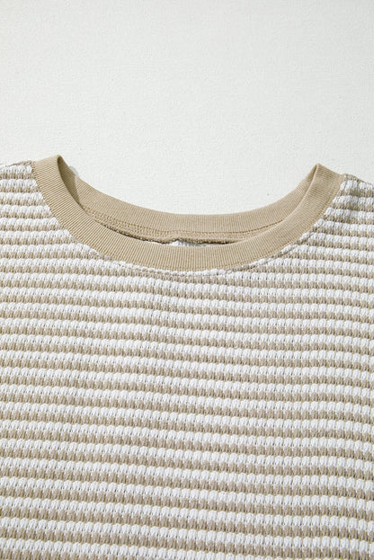 Vanessa Knit Ribbed Trim Long Sleeve PLUS Top - Hello Beautiful Boutique15% OFFThreaded Pear