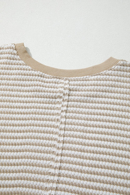 Vanessa Knit Ribbed Trim Long Sleeve PLUS Top - Hello Beautiful Boutique15% OFFThreaded Pear
