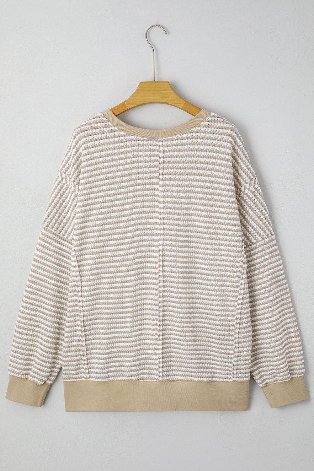 Vanessa Knit Ribbed Trim Long Sleeve PLUS Top - Hello Beautiful Boutique15% OFFThreaded Pear