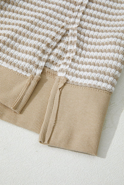 Vanessa Knit Ribbed Trim Long Sleeve PLUS Top - Hello Beautiful Boutique15% OFFThreaded Pear