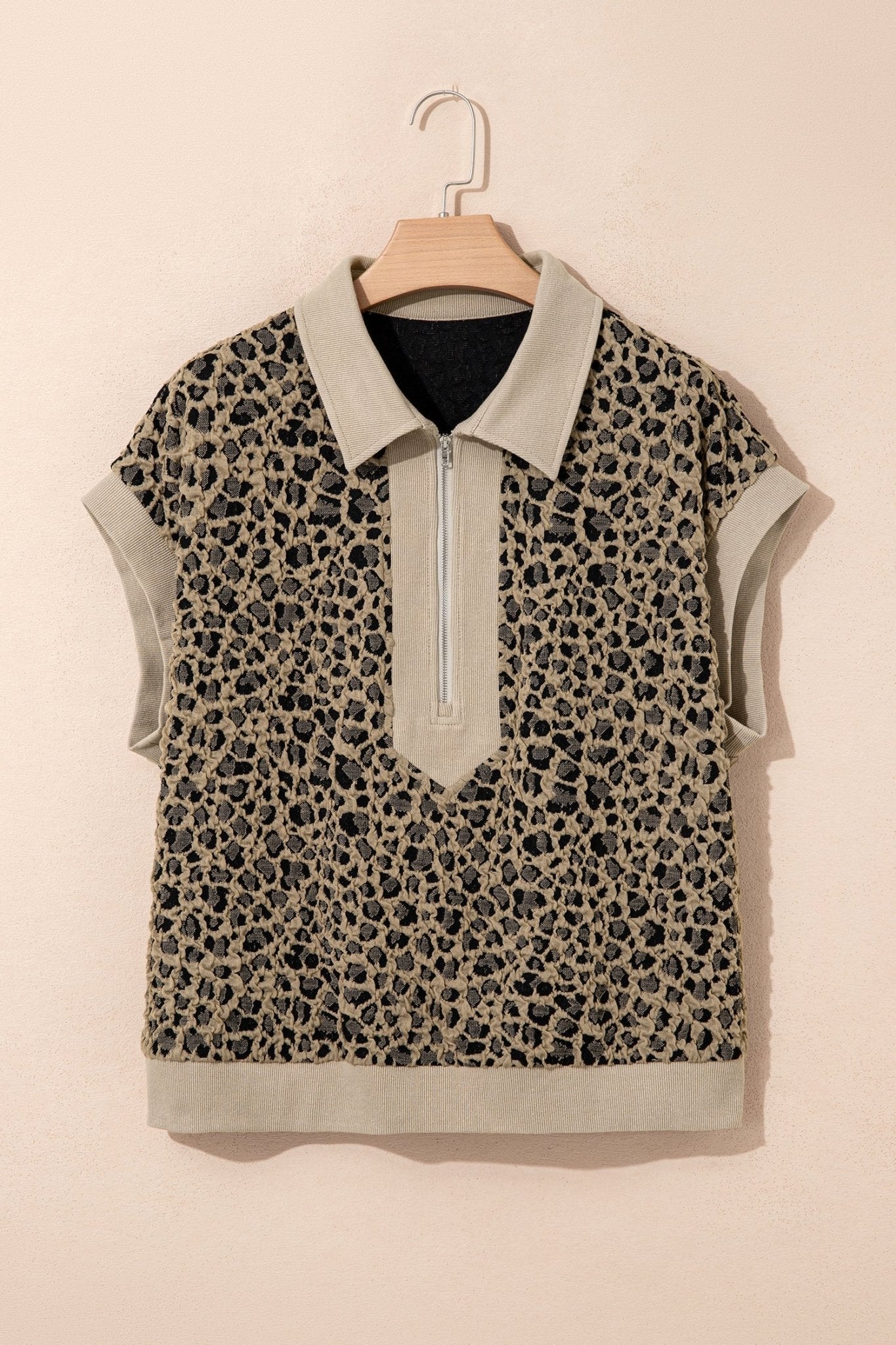 Veda Collar Cuffed Sleeve PLUS Top - Hello Beautiful BoutiquePlus Size Tops & TeesThreaded Pear