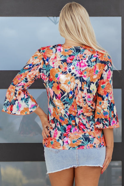 Verakina Flare Sleeve Tied Blouse - Hello Beautiful BoutiqueBlouses & ShirtsThreaded Pear