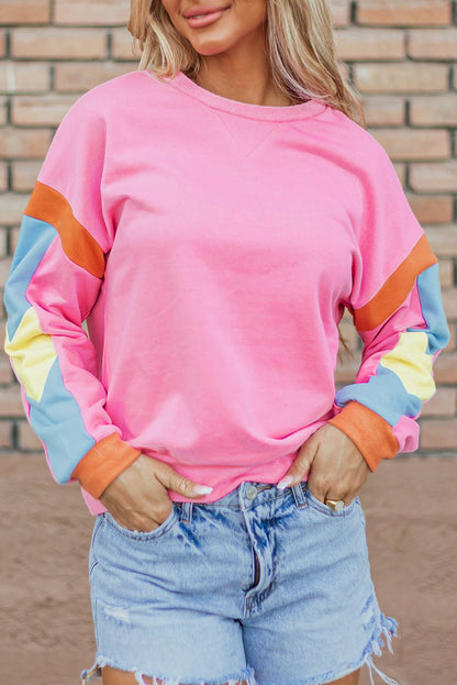 Veronica Colorblock French Terry Top - Hello Beautiful Boutique20% OFFThreaded Pear