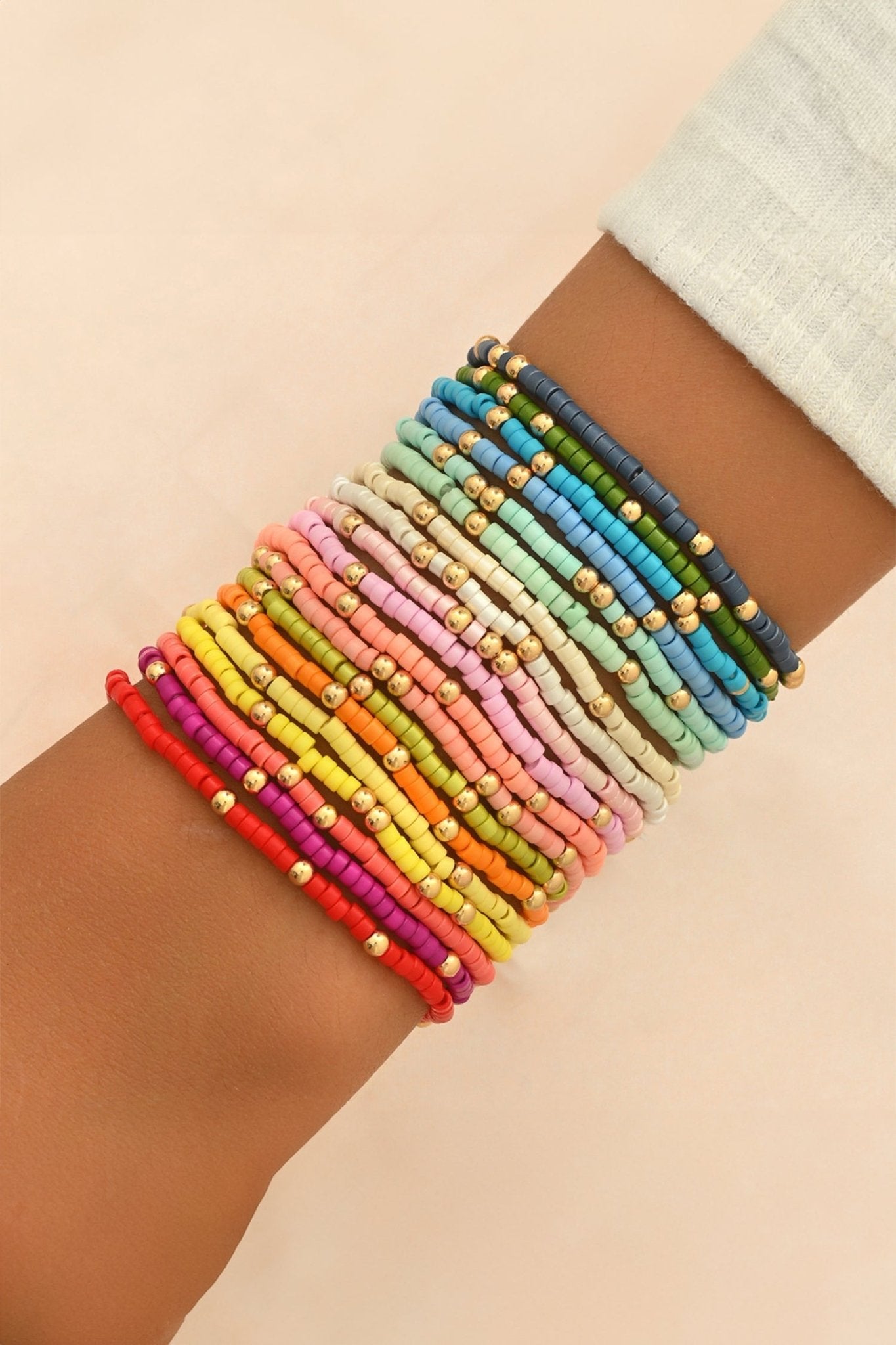 Vienna Bead Stretch Bracelet Set - Hello Beautiful BoutiqueJewelryThreaded Pear