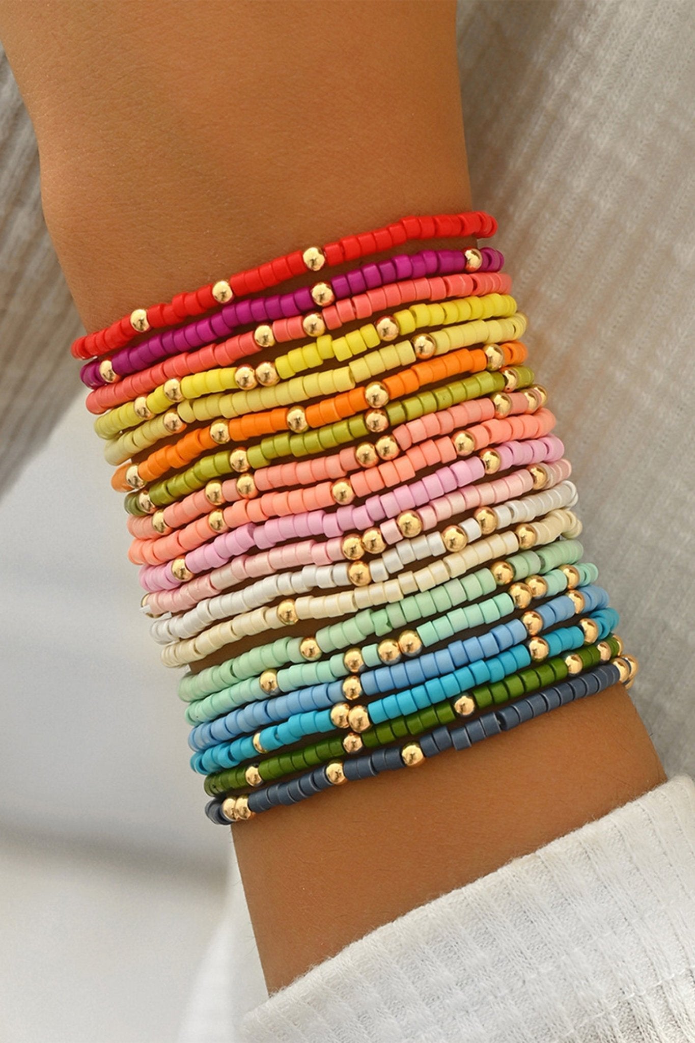 Vienna Bead Stretch Bracelet Set - Hello Beautiful BoutiqueJewelryThreaded Pear
