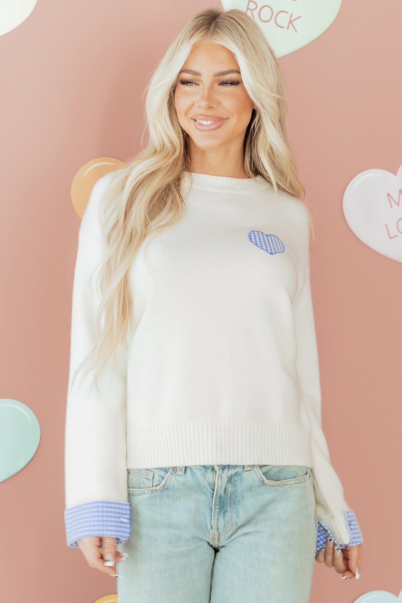 Vienna Cuffed Drop Shoulder Sweater - Hello Beautiful BoutiqueSweatersThreaded Pear