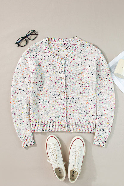 Vienna Rhinestone Decor Confetti Sweater - Hello Beautiful BoutiqueCardigansThreaded Pear