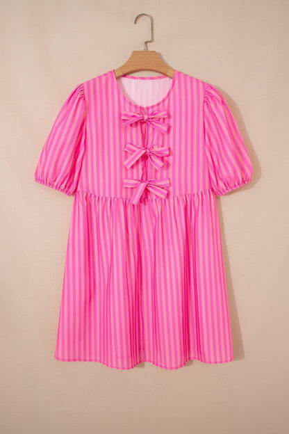 Violet Puff Sleeve Mini Dress - Hello Beautiful BoutiqueMini DressesThreaded Pear