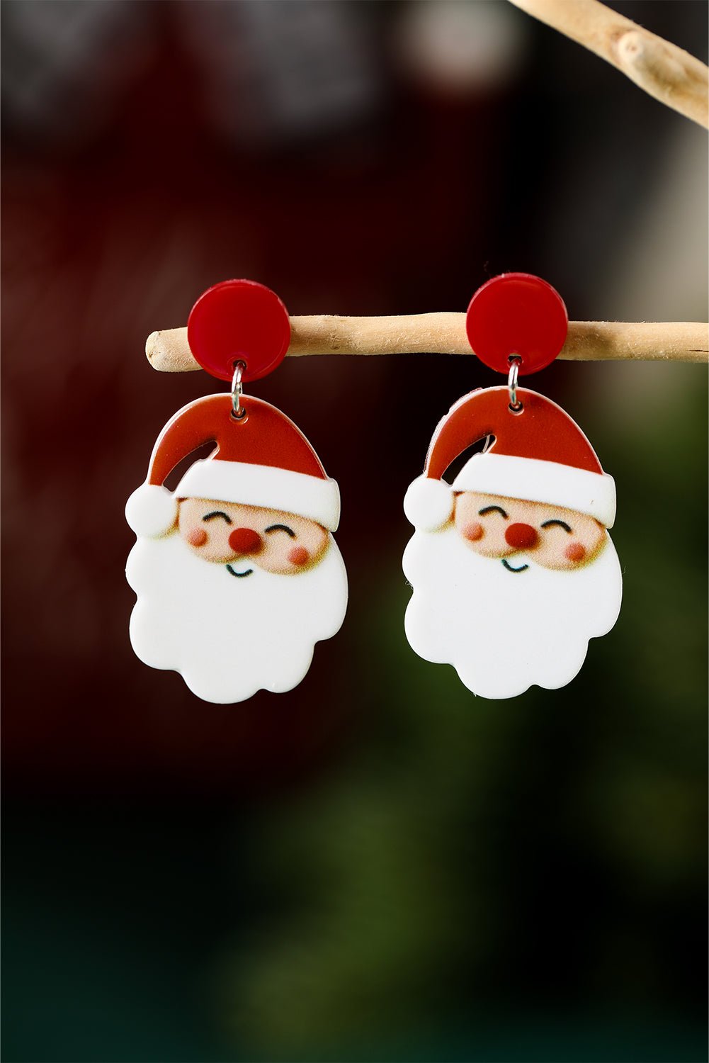 Violeta Father Christmas Dangle Earrings - Hello Beautiful BoutiqueJewelryThreaded Pear