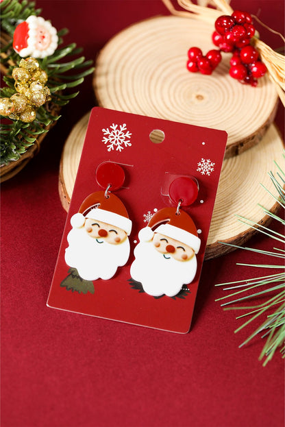 Violeta Father Christmas Dangle Earrings - Hello Beautiful BoutiqueJewelryThreaded Pear