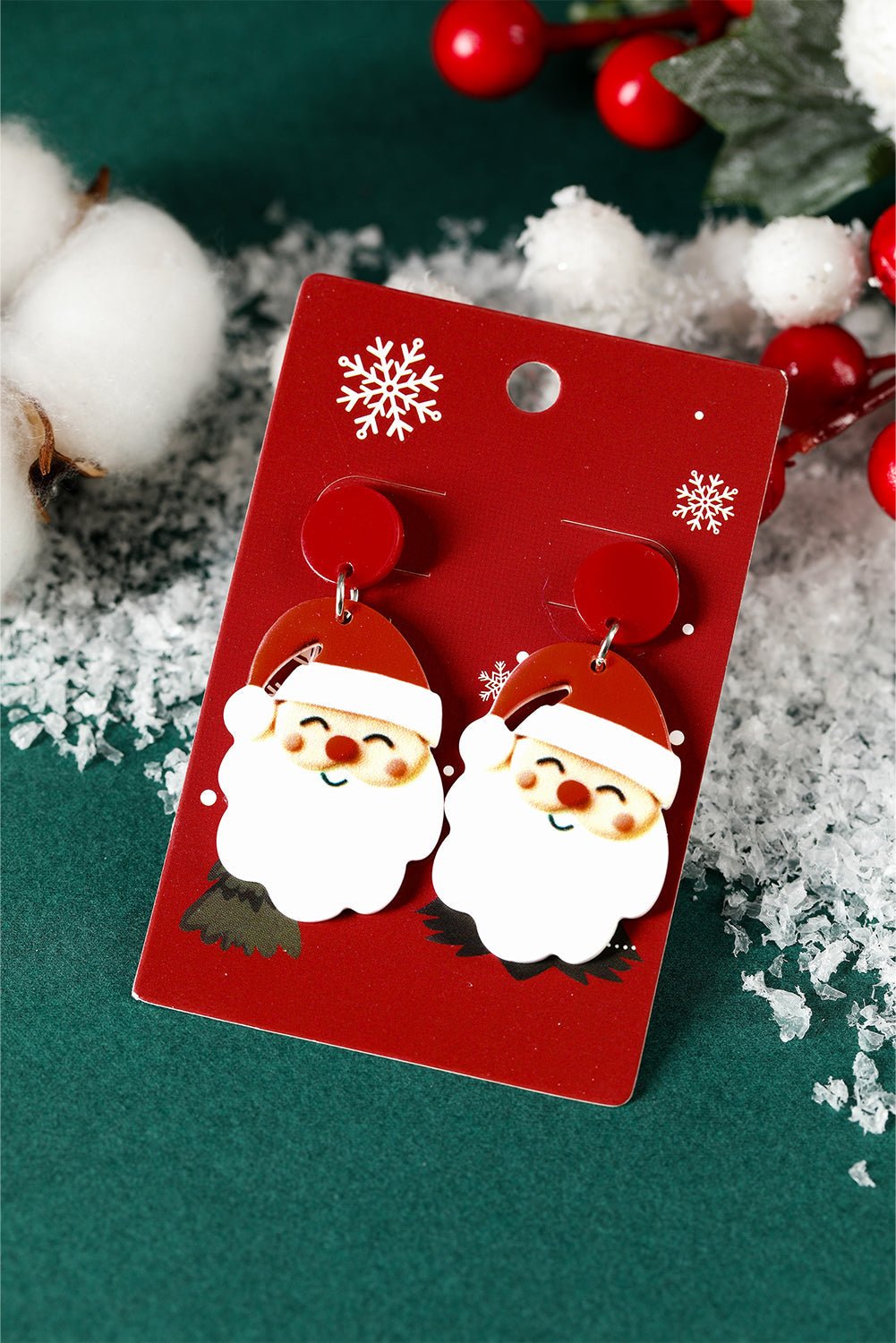Violeta Father Christmas Dangle Earrings - Hello Beautiful BoutiqueJewelryThreaded Pear