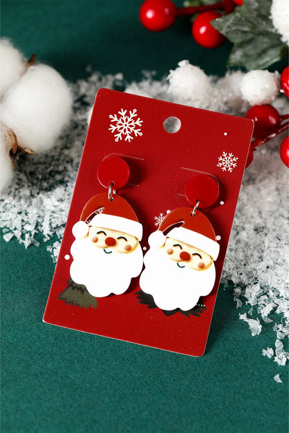 Violeta Father Christmas Dangle Earrings - Hello Beautiful BoutiqueJewelryThreaded Pear