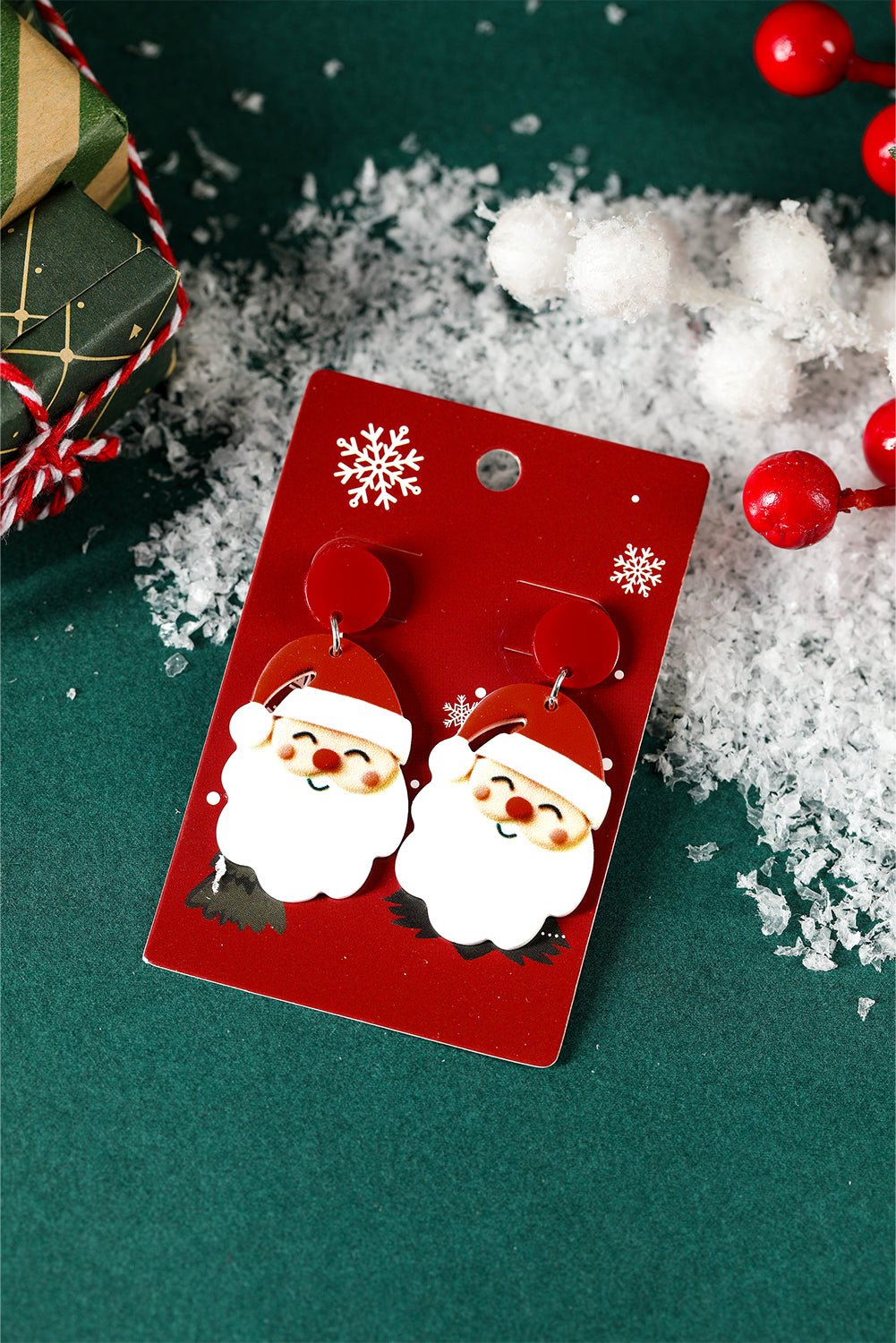 Violeta Father Christmas Dangle Earrings - Hello Beautiful BoutiqueJewelryThreaded Pear