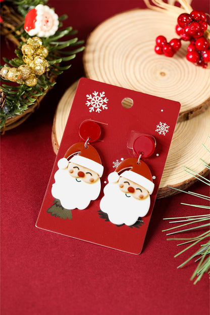 Violeta Father Christmas Dangle Earrings - Hello Beautiful BoutiqueJewelryThreaded Pear