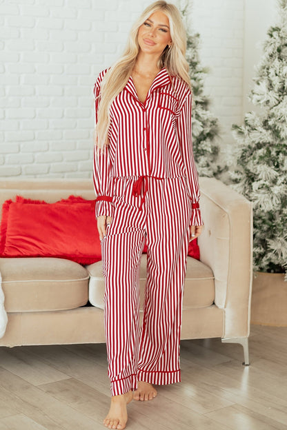 Virginia Waist 2pcs Pajama Set - Hello Beautiful BoutiqueSleepwearThreaded Pear