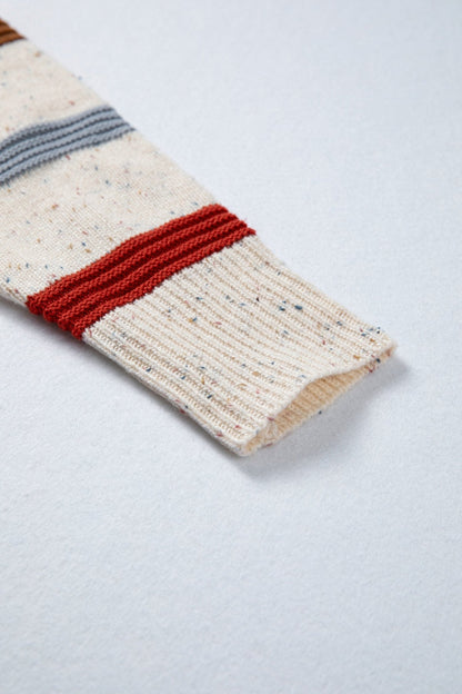 Vivienne Shoulder Heathered Knit Sweater - Hello Beautiful BoutiqueSweatersThreaded Pear