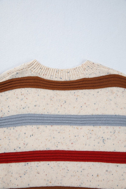 Vivienne Shoulder Heathered Knit Sweater - Hello Beautiful BoutiqueSweatersThreaded Pear